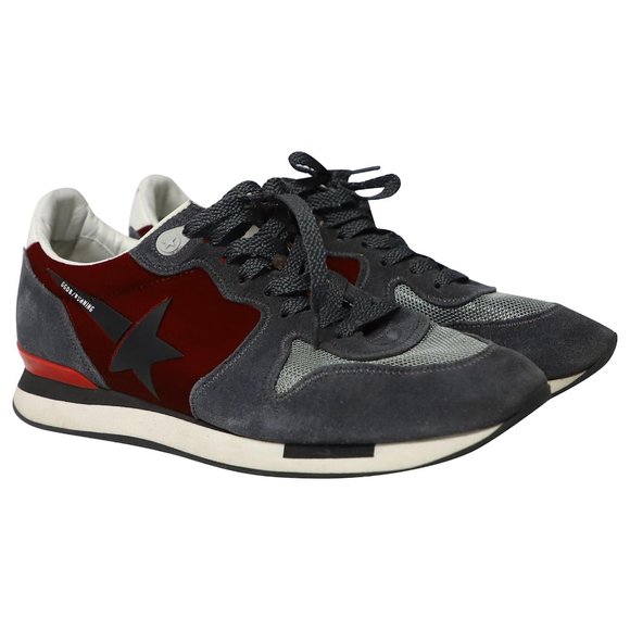 GOLDEN GOOSE Leather Printed Athletic Women's Sneakers Running Size: EU38 - Picture 3 of 5